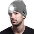thumbnail image 1 of Bluetooth Beanie with The Light, Unique Tech Gifts for Men Husband Him Teen, Wireless Headphones for Fishing Jogging Working, Christmas Stocking Grey, 1 of 7