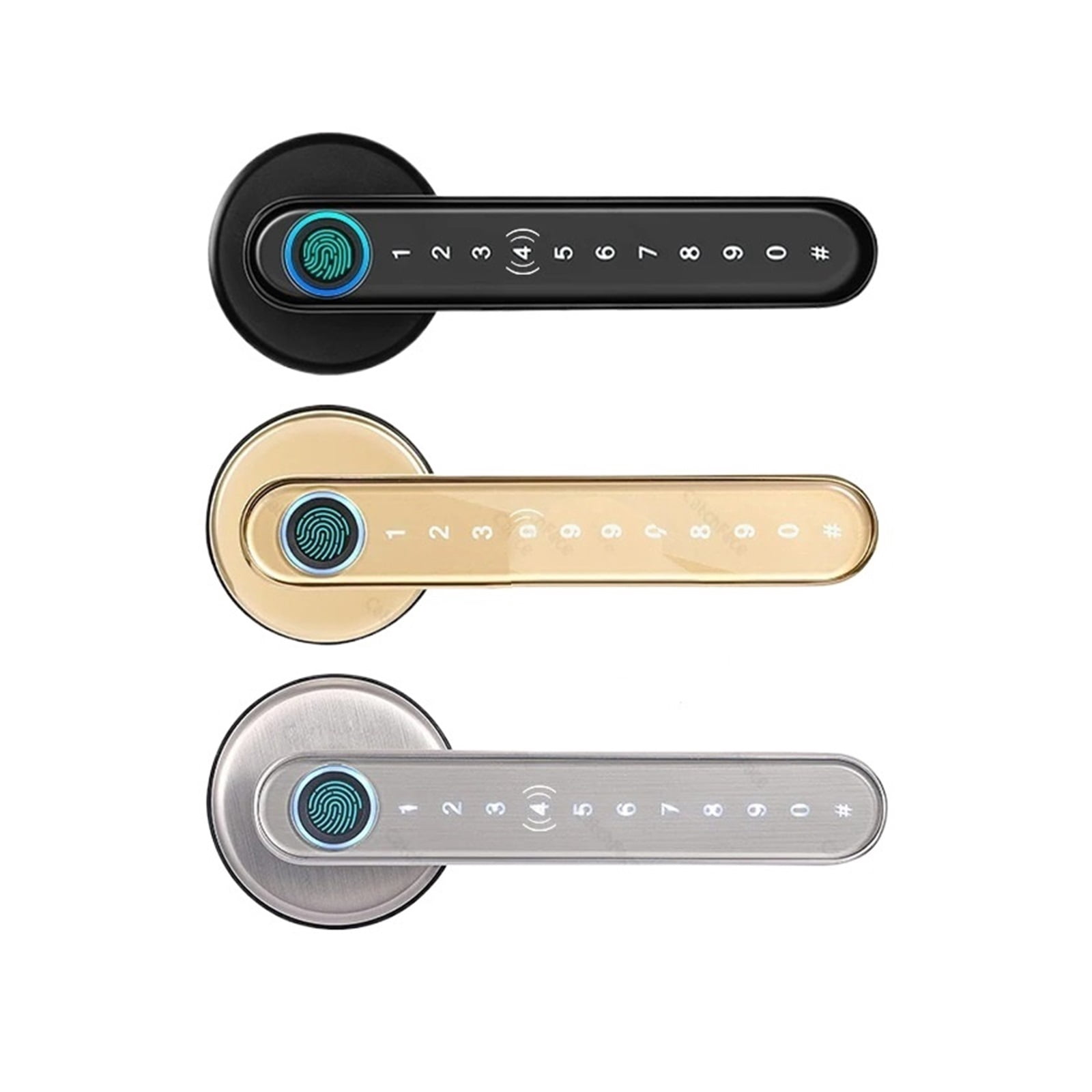 Bluetooth Biometric Fingerprint Card Code lock with Keys lock APP ...