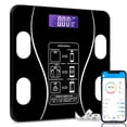 thumbnail image 1 of Body Fat Scale Smart BMI Scale Digital Bathroom Weight Scale, Body Composition Analyzer with Smartphone App sync with Bluetooth, 396 lbs - Black, 1 of 9