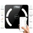 thumbnail image 1 of Bluetooth Body Fat Scale, Smart Wireless BMI Bathroom Weight Scale Body Composition Monitor Health Analyzer with Smartphone App for Body Weight, Fat, Water, BMI, BMR, Muscle Mass - Black, 1 of 8