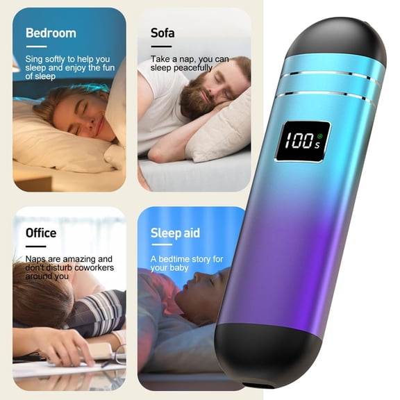 Bluetooth Bone Conduction Pillow Speaker for Sleeping Aid, Portable Wireless Speaker with 32GB Memory, Long Battery Life and LED Display
