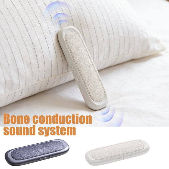 Bluetooth Bone Conduction Sleep Speaker – Under-Pillow Wireless Speakers with 30/60m Timer, Indicator Light & Sleep Aid for Side Sleepers
