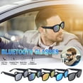 thumbnail image 1 of Bluetooth Bone Conduction Sunglasses – Polarized Audio Glasses, Wireless Sports Headphones, IP7 Waterproof, 4H Playtime for Running/Cycling/Driving (Gold), 1 of 9