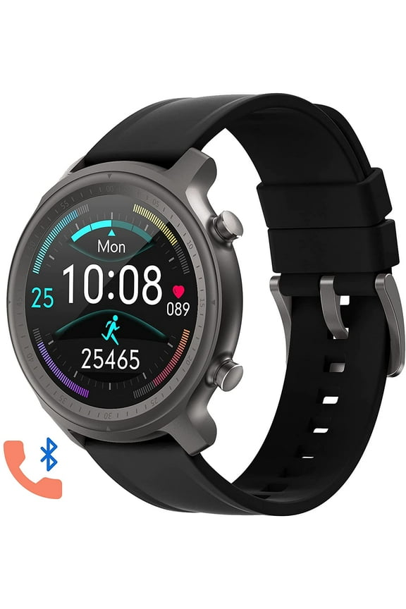 Bluetooth Call Smart Watch Men's Fitness Tracker Watch Heart Rate and Sleep Monitor IP67 Waterproof Activity Tracker Pedometer Watch Compatible with iPhone Android Phone