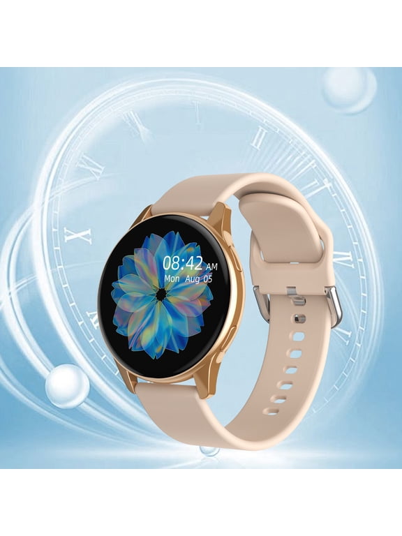 Bluetooth Call Sports Smart Watch with Customized Hd Full Touchcontrol Dial Intelligent Voice Control Assistant Information Synchronization Sleep Monitoring Gifts for Teen Girls