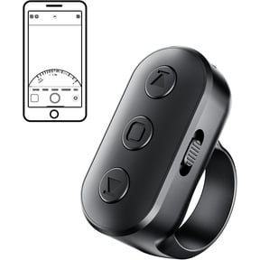Bluetooth Camera Remote for iPhone with Zoom, Wireless Shutter Clicker | Rechargeable Fingertip Bluetooth Remote with Zoom, Camera Switch for iPhone & Android, video scroll & page turn for Titok