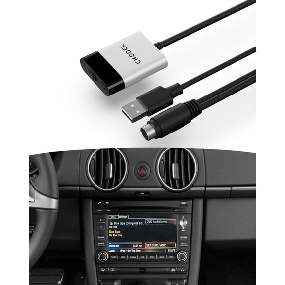 Bluetooth Car Audio Adapter for Porsche PCM3.0 with iPod & USB, High-Definition aptX Music Streaming