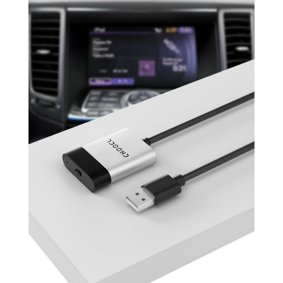 Bluetooth Car Adapter with USB Interface, Wireless Audio Music Receiver Compatible with Select Infiniti & Nissan Vehicles (20112018)