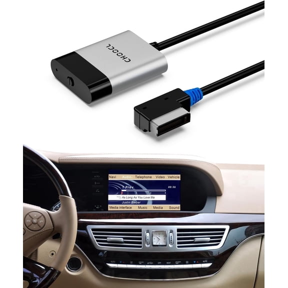 Bluetooth Car Audio Adapter for 2008-2012 Mercedes-Benz AMI Port, aptX-HD Sound Bluetooth Transmitter with AMI Cable