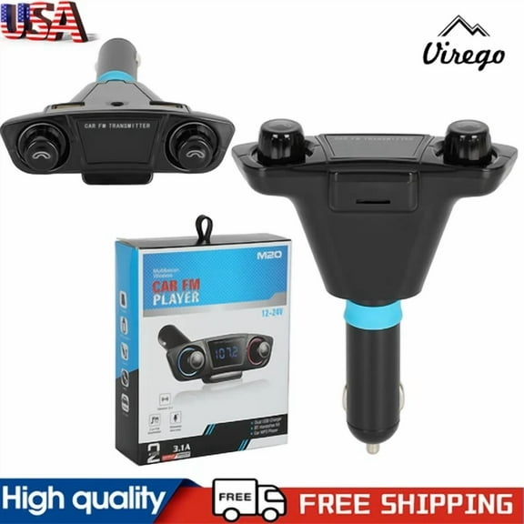 Bluetooth Car Fm Transmitter Mp3 Player Hands Free Radio Adapter Kit Usb Charger