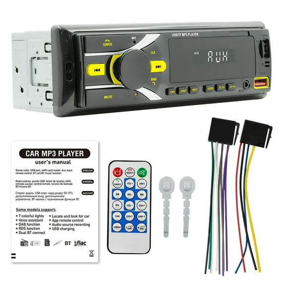 Bluetooth Car Radio Rca Audio Subwoofer Sound Source Copy U Disk Card Reader Usb Mp3 Player