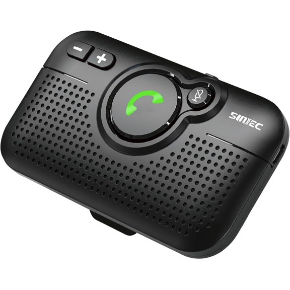 Bluetooth Car Speaker for Cell Phone HandsFree Bluetooth , Handsfree Bluetooth Car Kit Motion AUTO ON Off Support Siri Voice Assistant Handsfree Speakerphone with Visor Clip