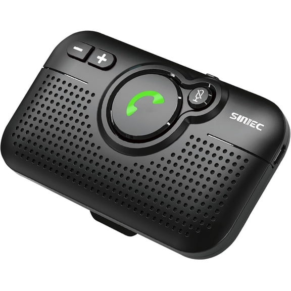 Bluetooth Car Speaker for Cell Phone HandsFree Bluetooth , Handsfree Bluetooth Car Kit Motion AUTO ON Off Support Siri Voice Assistant Handsfree Speakerphone with Visor Clip