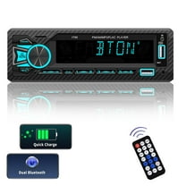 Bluetooth Car Stereo,Single Din Car Stereo Bluetooth 5.0 Multimedia Audio Receiver,AM FM Radio Receiver,Dual USB/SD/AUX Port,Car Multimedia Player, Remote Control