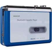 Bluetooth Cassette Player, Portable Auto Reverse Tape Player Bluetooth Output to Headphone Speaker Walkmen Tape Player with 3.5mm Jack Headphone Speaker USB Cable