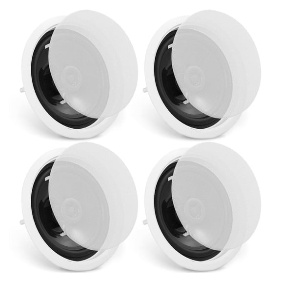 Bluetooth Ceiling Speakers 6.5 Inch 150W (4 Pack) - Flush Mount In-Wall Speakers, Wireless Bluetooth Connectivity, Hi-Fi Sound for Home, Kitchen, Bedroom, Outdoor