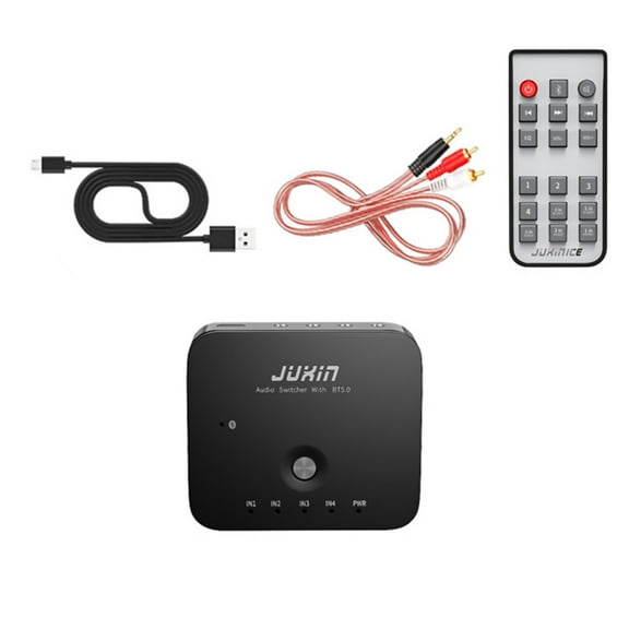 Bluetooth-Compatible Audio Switcher for Speakers Among TV/DVD/Game Consoles/MP3/Mobile Phones
