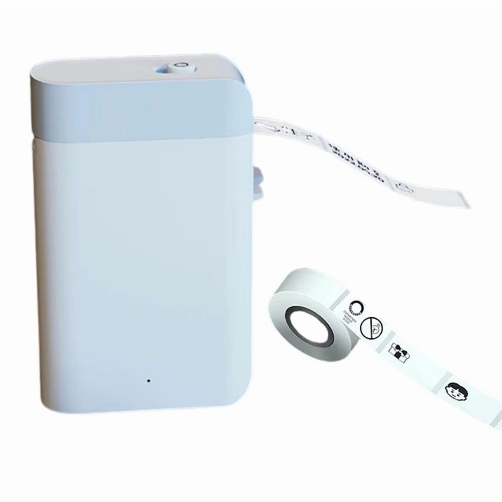 Bluetooth-Compatible Label Printer Mini Bluetooth Label Printer with Rechargeable Battery Built-in Cutter for Sticker