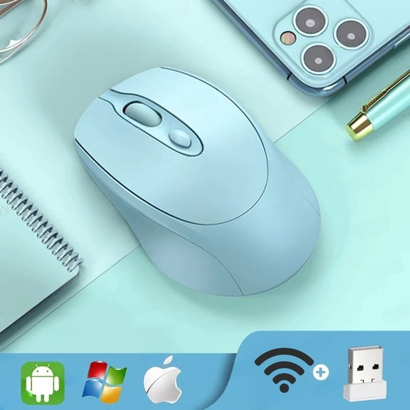 Bluetooth-Compatible Wireless Mouse 2.4G USB Wireless Computer Mouse Rechargeable Silent Mice For PC Laptop Macbook Tablet