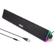 Bluetooth Computer Speakers for Desktop, PC Speakers with Single USB for Power and Stereo Sound, Touch RGB Lights Gaming Speakers Sound bar for Desktop PC Laptop