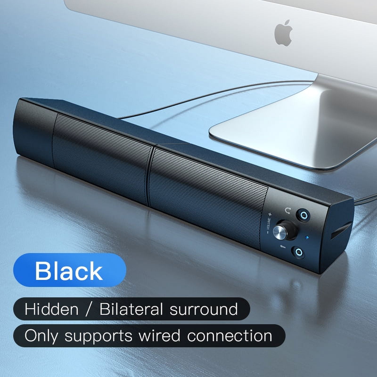 Bluetooth Computer Speakers for PC Laptop Detachable Surround Sound Bar