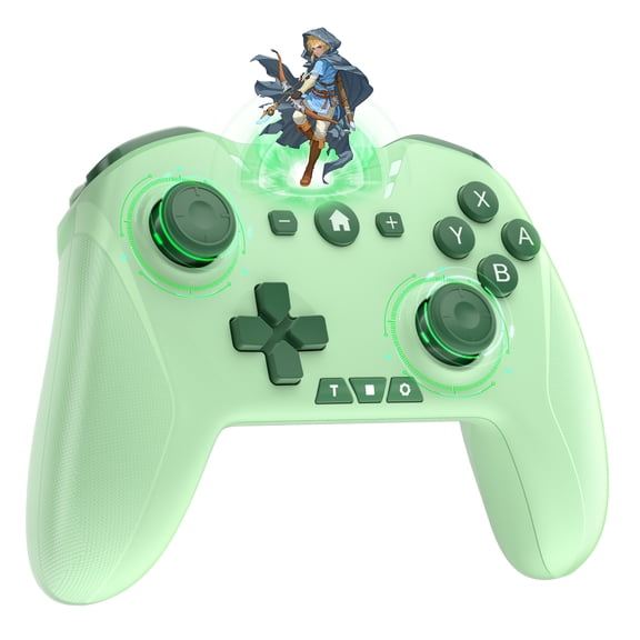 Bluetooth Controller for Switch/Mac/PC/Steam/Mobile Phone/iOS/Android//TV/iPad/Table/Apple Arcade MFi Games, switch pro controller wireless with Adjustable Dual Motion,Turbo,Macros,6-Axis,Wake Up