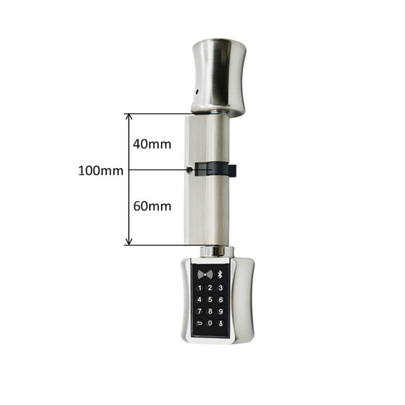 Bluetooth Cylinder Lock Lock Password Card Biometric Electronic Smart Door Lock Digital Keypad Code Keyless Lock Home ,Easy to Installation and Use