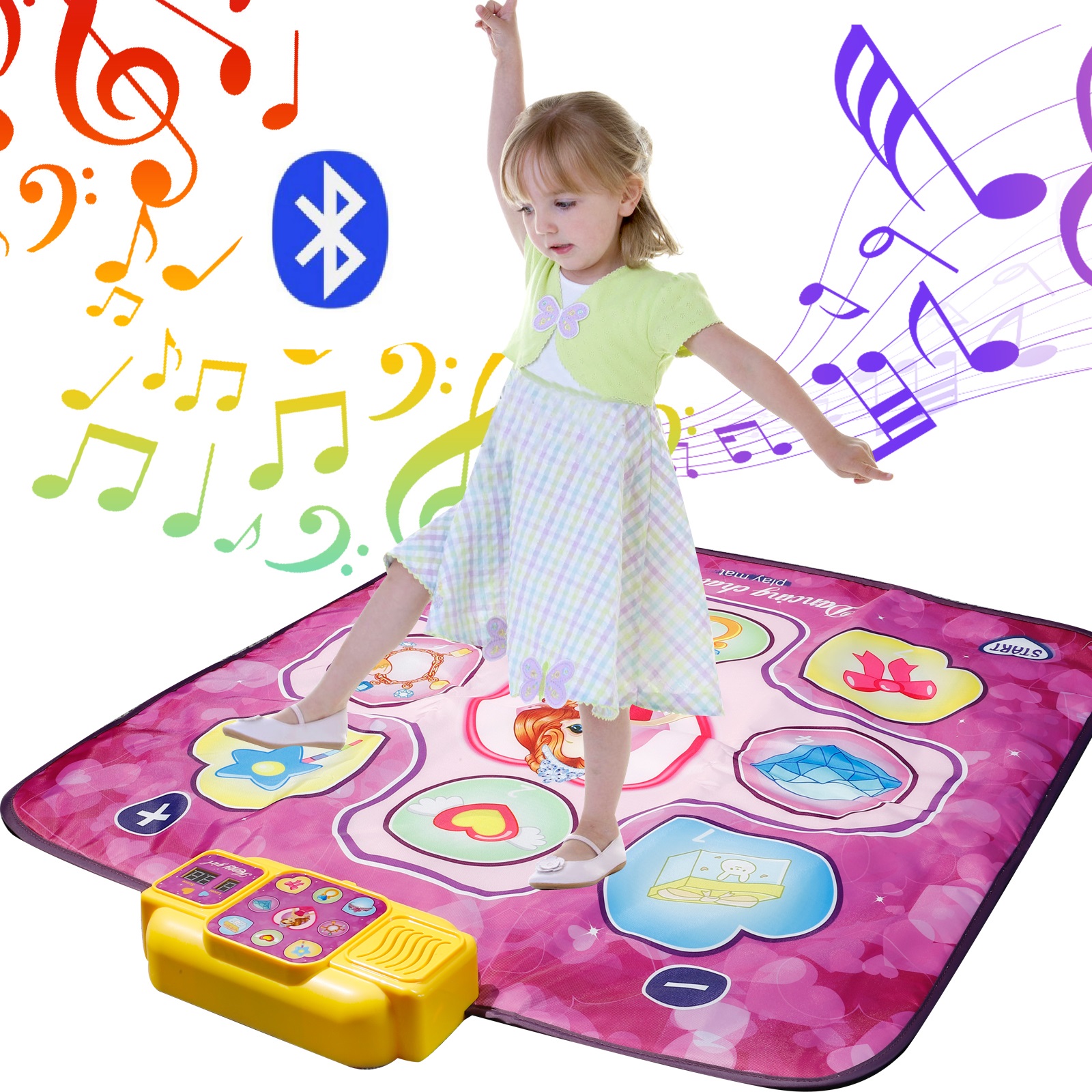 NETNEW Bluetooth Dance Mat Musical Toys For Girls 3 6 Years 35 4 NETNEW Bluetooth Dance Mat Musical Toys For Girls 3 6 Years 35 4