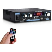 Bluetooth Digital Amplifiers Audio Stereo Receiver,AK35 200W Home 110-240V Bluetooth Bass Audio Power compatible Amplifier, Hifi FM USB Auto Music Subwoofer Speakers Audio Amplifier Receiver