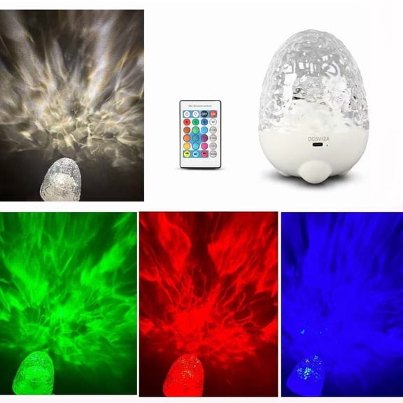 Bluetooth Dinosaur Egg Galaxy Star Projector, Romantic Night Light with Water Wave Effect & Remote Control, Musical Ambient Lamp for Bedroom Decor, Birthdays, and Holidays