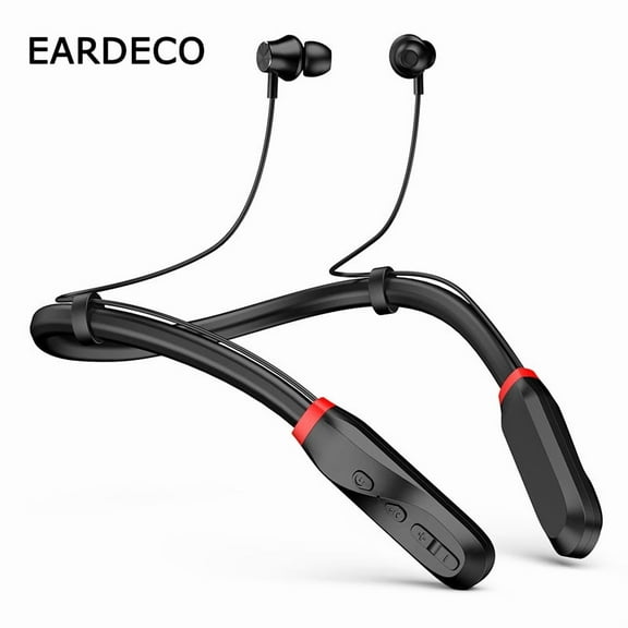 Bluetooth Earbuds 120 Hours Extra Long Playback with Microphone Headset, i35 Balanced Armature Drivers Stereo in Ear Wireless Ear Buds, Waterproof Workout Neckband Headphones (Black)