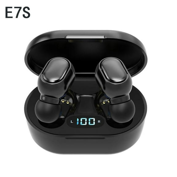 Bluetooth Earbuds Headset – E7S Binaural Bluetooth5.0 Gaming Headset With Battery Display In-ear Mini Type Macaron Color