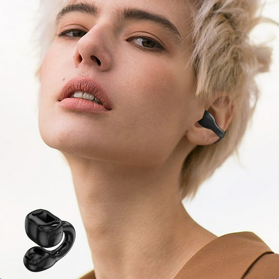 Bluetooth Earbuds Headset – Ear-Clip Headphones Bluetooth 5.3 Open Ear Clip Wireless In Ear Earbuds Bluetooth Headset For Travel