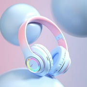 Bluetooth Earbuds Headset   Gradient Colored Light Emitting Bluetooth Headphones, Popular Game Wireless Headphones