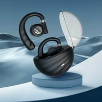 Bluetooth Earbuds, Hwkond 5.3 Bluetooth High Power And High Sound Quality Stereo Ear Hanging Bluetooth Wireless Earphones, Black, Up to 60% Off