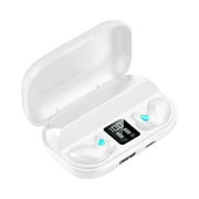 Bluetooth Earbuds Invisible Sleep Bluetooth Earbuds, Mini Tiny Discreet Hidden Headphones with LED Display and Charging CaseWhite