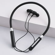 Bluetooth Earbuds,Neckband Bluetooth Headphones,Hd Stereo Wireless Sports Earphones,Around Neck Bluetooth Headphones Noise Cancelling Mic,Magnetic Attraction,Black