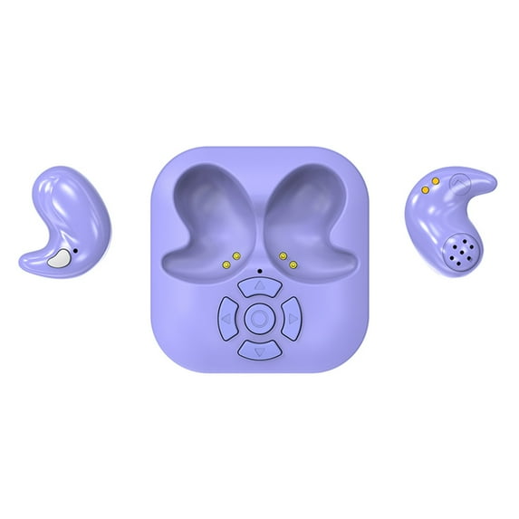 Bluetooth Earbuds with Strap-Charging Case, IPX5 Sweat Resistant, Bluetooth 5.4, Air Gesture Control (Infrared Sensing), Noise Isolation, Clear Calls, Plastic