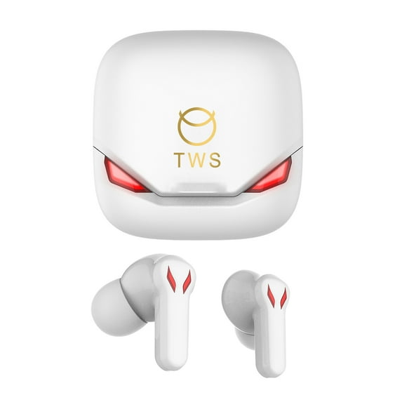 Bluetooth Earbuds,True Wireless Headphones with Portable Charging Box Hi-Fi Noise Cancellation Bluetooth Headphones 35H Playtime with Mic for Workout Driving,White