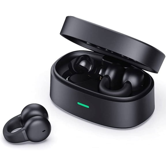 Bluetooth Earbuds Wireless Ear-Clip TWS Earphones for Samsung Galaxy A54 5G/A34 5G/A24 - Bone Conduction Headphones True Stereo Charging Case Hands-free Mic Headset