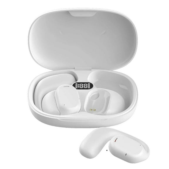 Bluetooth Earbuds Wireless Ear-hook OWS Earphones for iPhone 16/Pro/Max/Plus - Over the Ear Headphones True Stereo Charging Case Hands-free Mic Headset for iPhone 16/Pro/Max/Plus