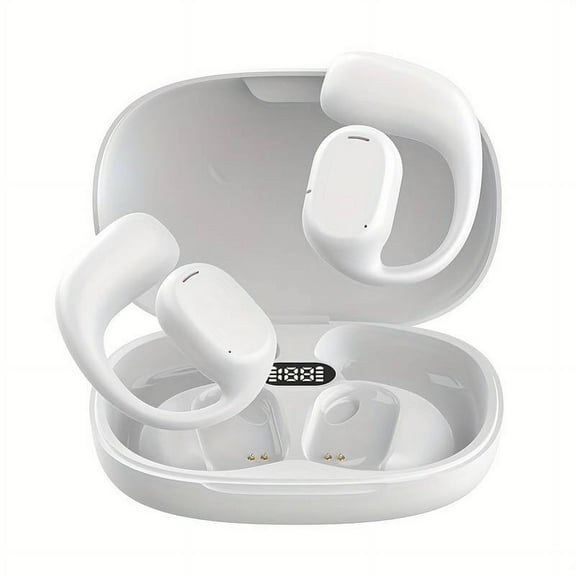 Bluetooth Earbuds Wireless Ear-hook OWS Earphones for iPhone 16/Pro/Max/Plus - Over the Ear Headphones True Stereo Charging Case Hands-free Mic Headset for iPhone 16/Pro/Max/Plus