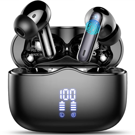Wireless Earbuds, 2026 New Bluetooth Ear Buds 5.4 Mini HiFi Stereo with 4 ENC Noise Cancelling Mics Wireless Headphones, in Ear Earphones 40H IP7 Waterproof, USB C, Bluetooth Earbuds for Sports, Gym