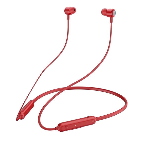 Cshidworld Bluetooth Earbuds with 60 Hrs Playtime, Running Neckband Headphones with IPX7 Waterproof, Wireless in Ear Earphones with Noise Cancellation, Stereo Deep Bass Headset for Workout Sports,Red