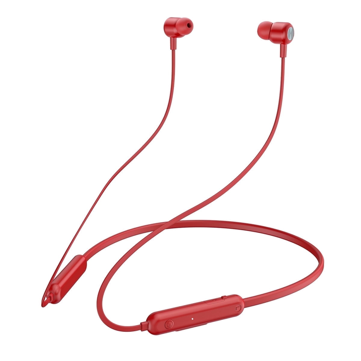Cshidworld Bluetooth Earbuds Wireless Headphones Bluetooth 5.3 Running Headphones IPX7 Waterproof Earphones with 12 Hrs Playtime Stereo Sound Isolation Headsets for Workout Gym,Red