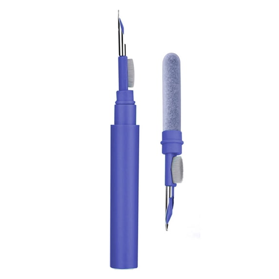 Bluetooth Earphones Cleaner Kit for Airpods Pro 1 2 Earbuds Pen Brush Phone Tablet Computer Screen Integrated Cleaning Kit Tools Blue