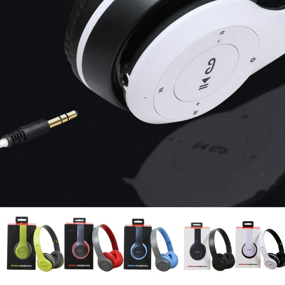 Bluetooth Earphones Headworn Noise Reduction Foldable Card Insertion Gift Game Wireless Earphone with MP3 Playback via 32G Card Boron Unit 10 Meter Bluetooth Transmission Long Battery Life
