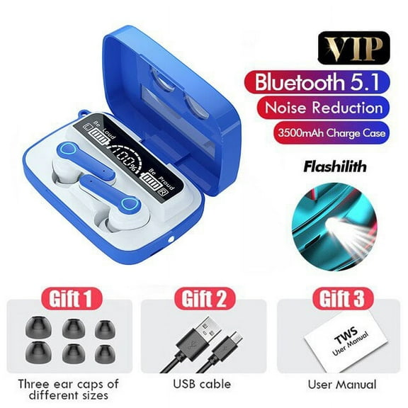 Bluetooth Earphones Tws Wireless Headphone With Mic Sport Waterproof Wireless Headset Touch Control Earbuds 3500mah Charging Box - Earphones &amp; Headphones