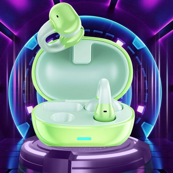 Bluetooth Earphones Wireless Earclip Style F9 Model | Open Ear Conduction Technology | 48H Battery | Panoramic Hi-Fi Stereo | Bluetooth 5.3 | Secure Fit | Long Playback | Single Pack