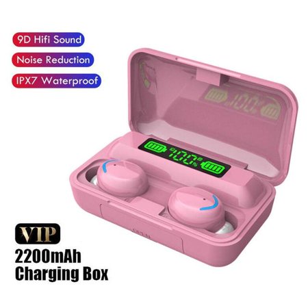 Bluetooth Earphones with Microphone TWS Wireless Headphone Sport Headset HiFI Stereo Earbuds 2200 mAh Charging Box